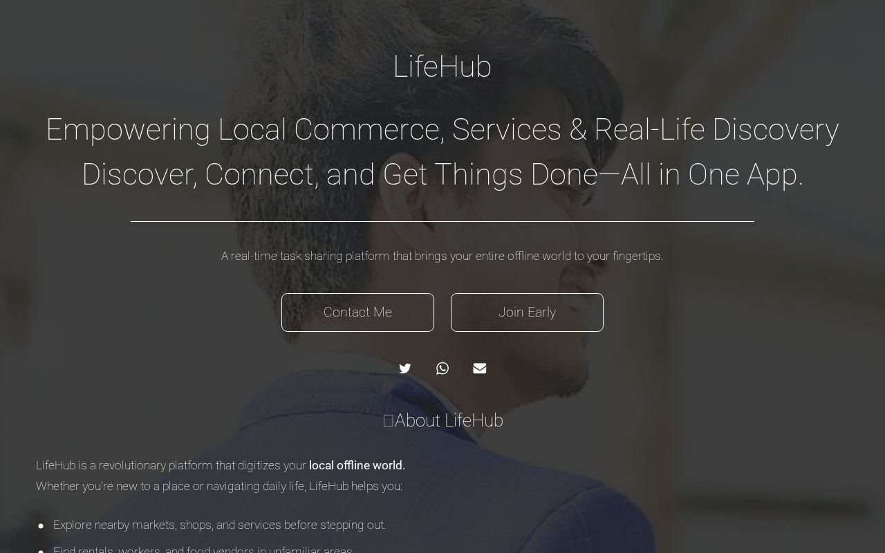 LifeHub – Real-Life Tasks, Real-Time Earnings